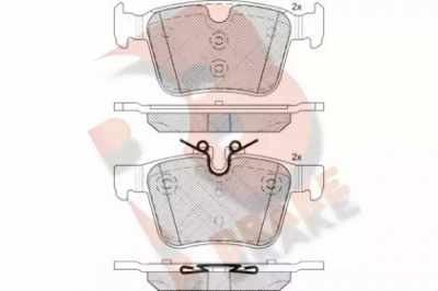 R BRAKE rb2232 -  Комплект тормозных колодок, дисковый тормоз